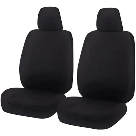 My Car Canvas Seat Cover for Isuzu D-Max Single Cab 2012-2020 - Black