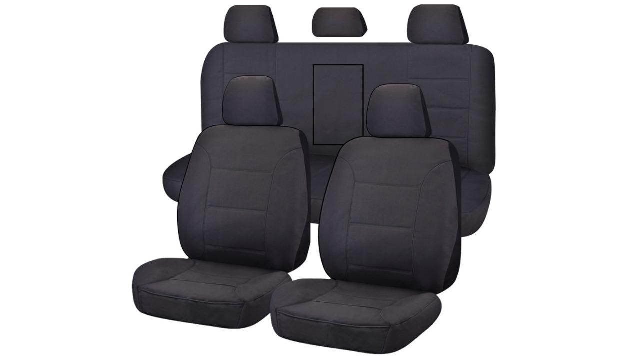 My Car CHTMTRI0708 Canvas Seat Cover for Mitsubishi Triton ML-MN Series Dual Cab (2006-2015)