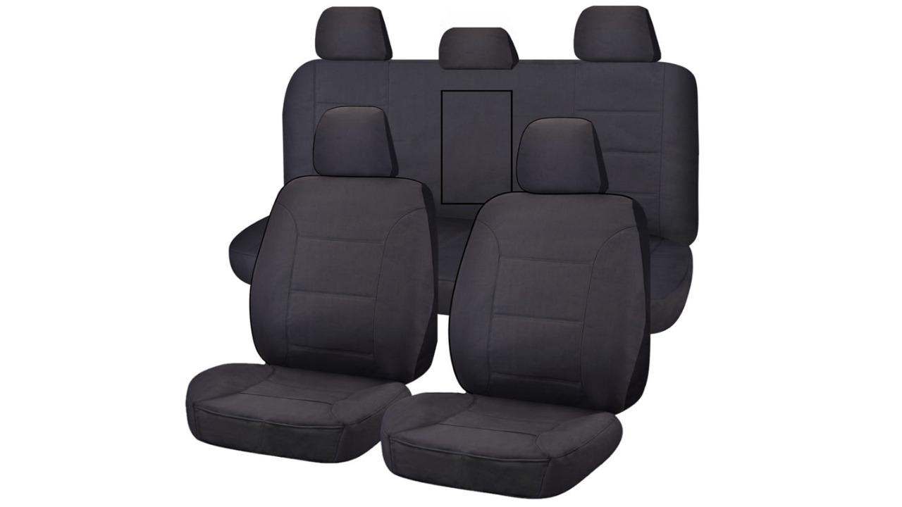 My Car CHTMTRI0808 Canvas Seat Cover for Mitsubishi Triton MQ-MR Series Dual Cab (2015-2022)