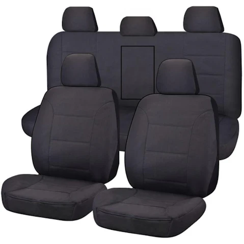 My Car CHTMTRI0808 Canvas Seat Cover for Mitsubishi Triton MQ-MR Series Dual Cab (2015-2022)