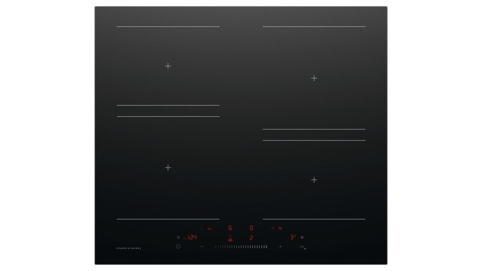 Fisher & Paykel 60cm Series 5 4 Zone Induction Cooktop - Black Glass