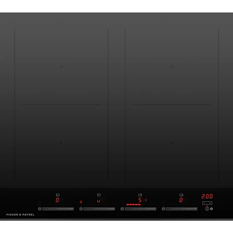 Fisher & Paykel 60cm Series 7 4 Zone Induction Cooktop 2 SmartZones - Black