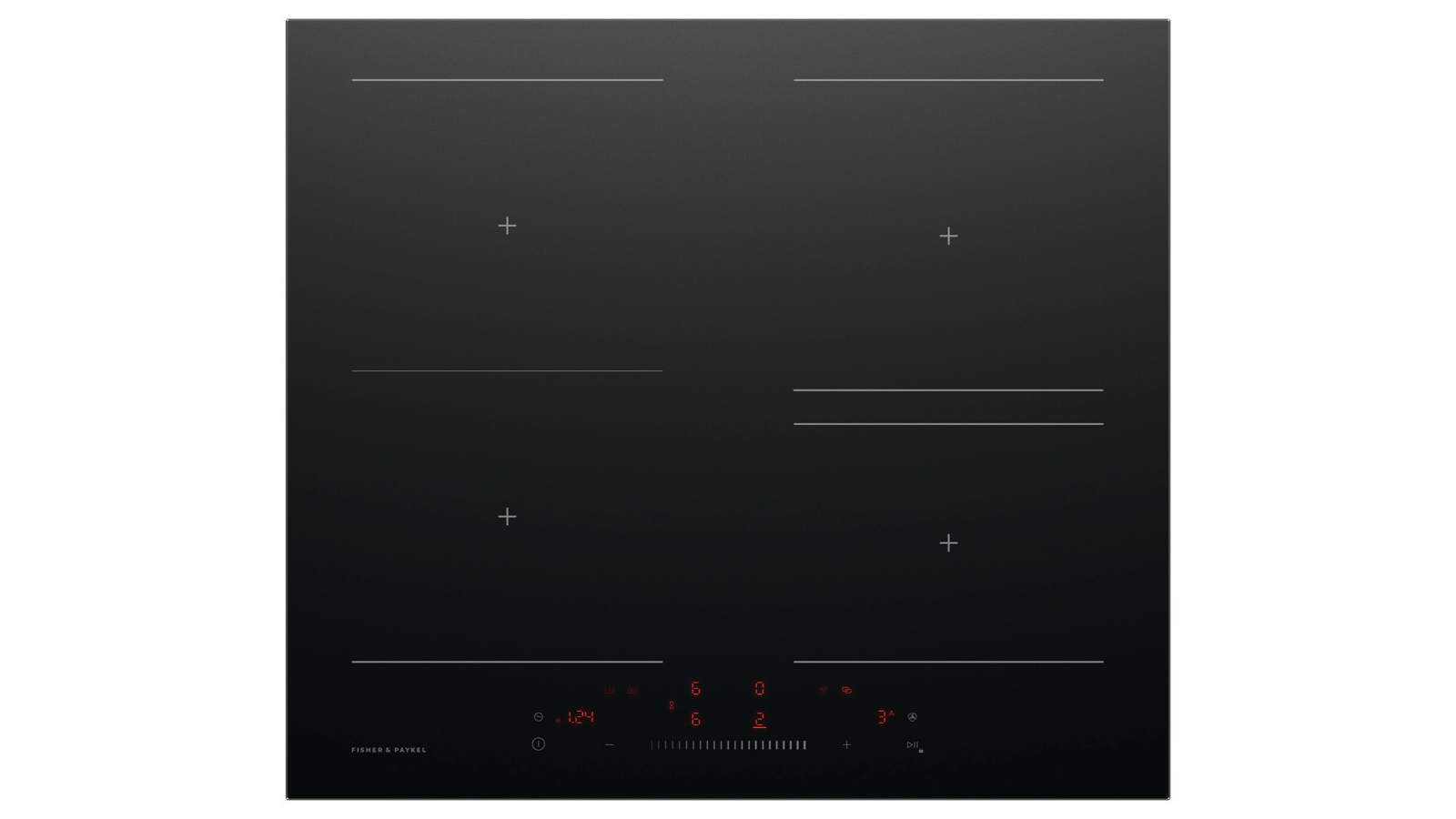 Fisher and Paykel 60cm Series 5 4 Zone SmartZone Induction Cooktop - Black Glass