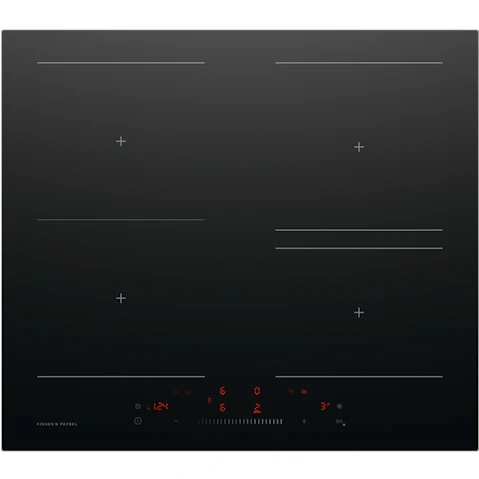 Fisher and Paykel 60cm Series 5 4 Zone SmartZone Induction Cooktop - Black Glass