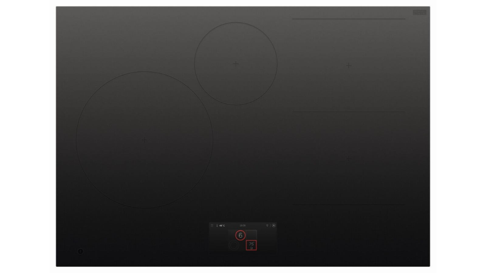 Fisher & Paykel 76cm Series 9 4 Zone Induction Cooktop with SmartZone - Black