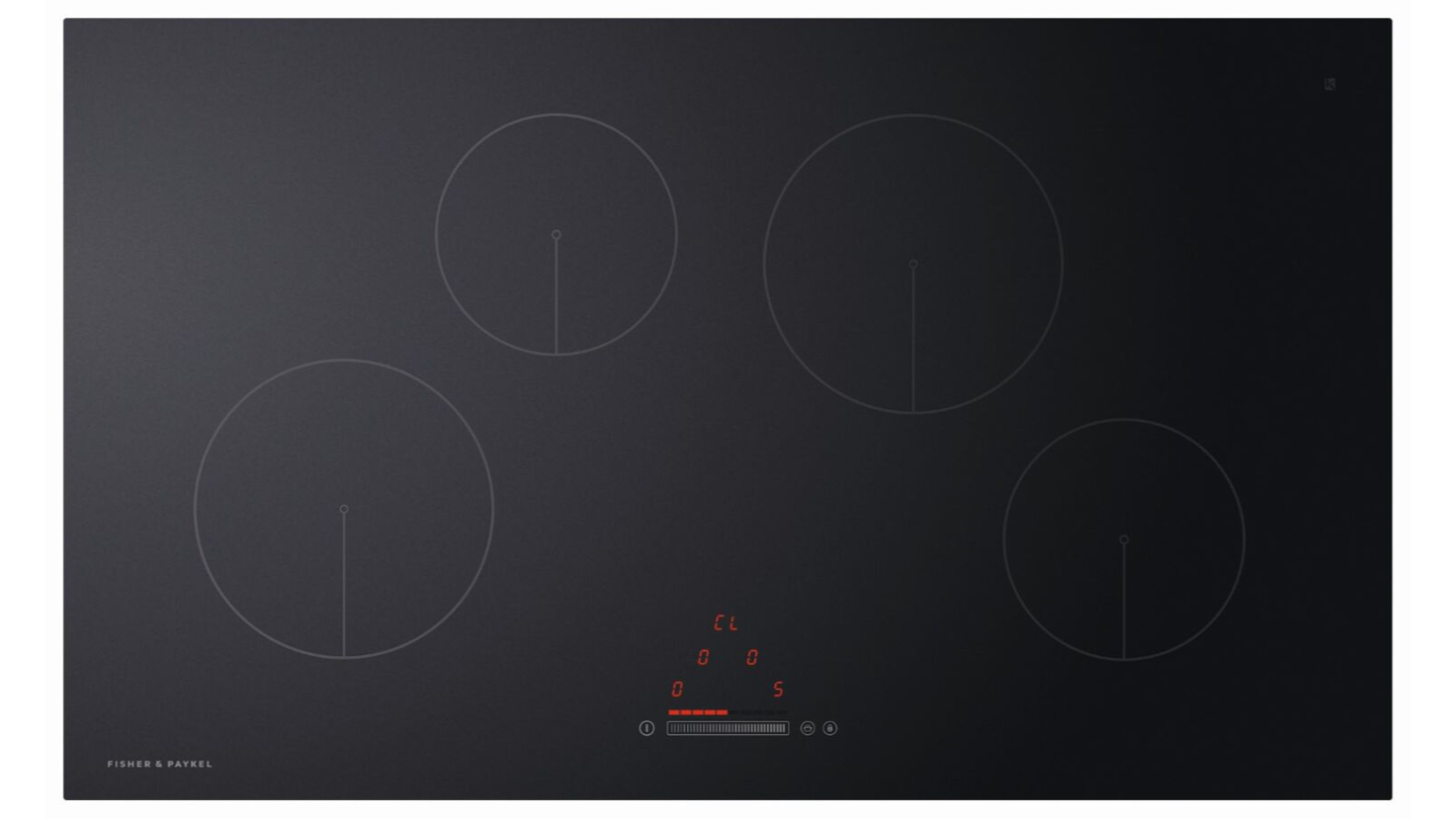 Fisher & Paykel 90cm Series 5 4 Zone Induction Cooktop Low Current - Black