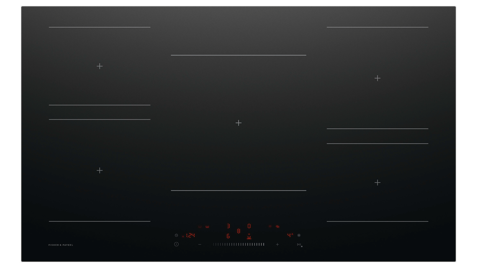 Fisher and Paykel 90cm Series 5 5 Zone SmartZone Induction Cooktop - Black Glass