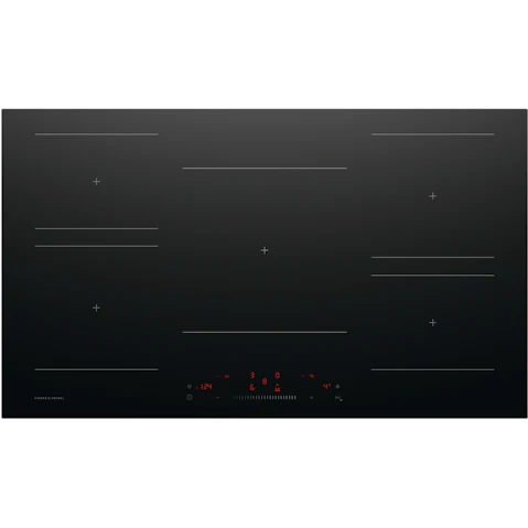 Fisher and Paykel 90cm Series 5 5 Zone SmartZone Induction Cooktop - Black Glass