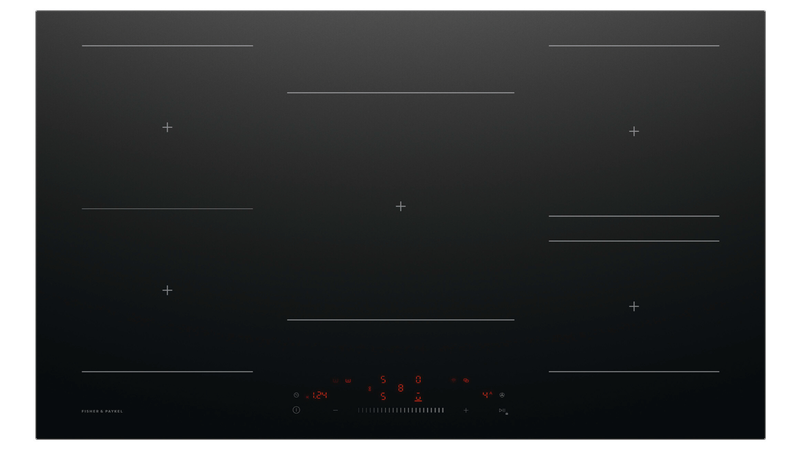 Fisher & Paykel 90cm Series 5 5 Zone Low Current Induction Cooktop - Black Glass