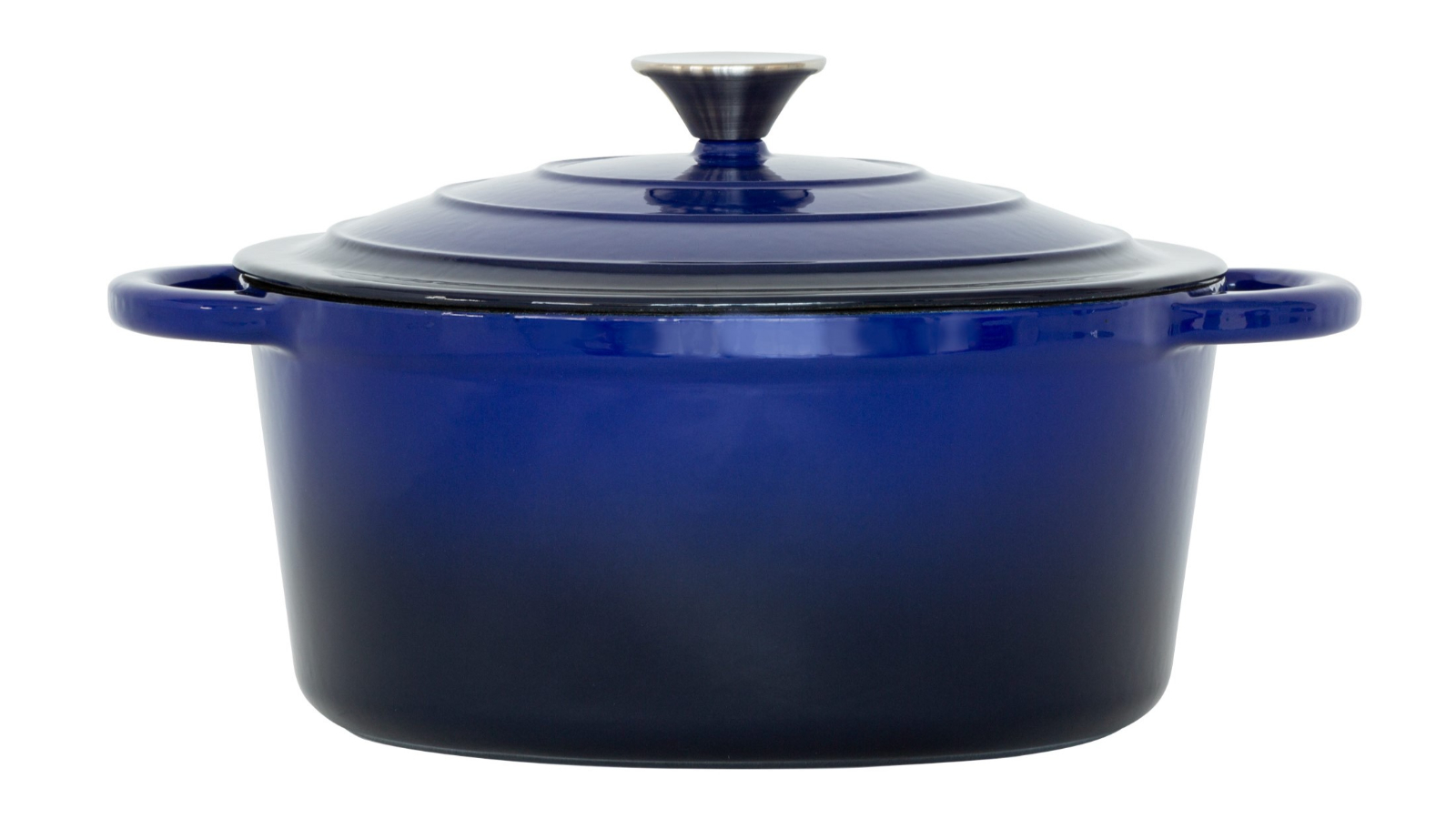 Healthy Choice Enamelled Cast Iron 26cm Casserole - Blue