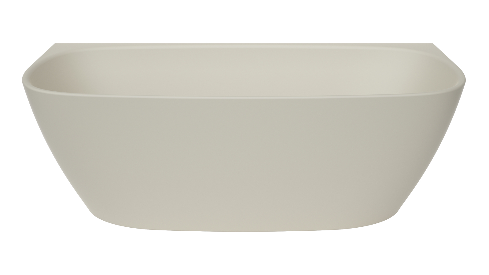 Caroma Contura II 1500 Back To Wall Freestanding Bath - Matte Clay