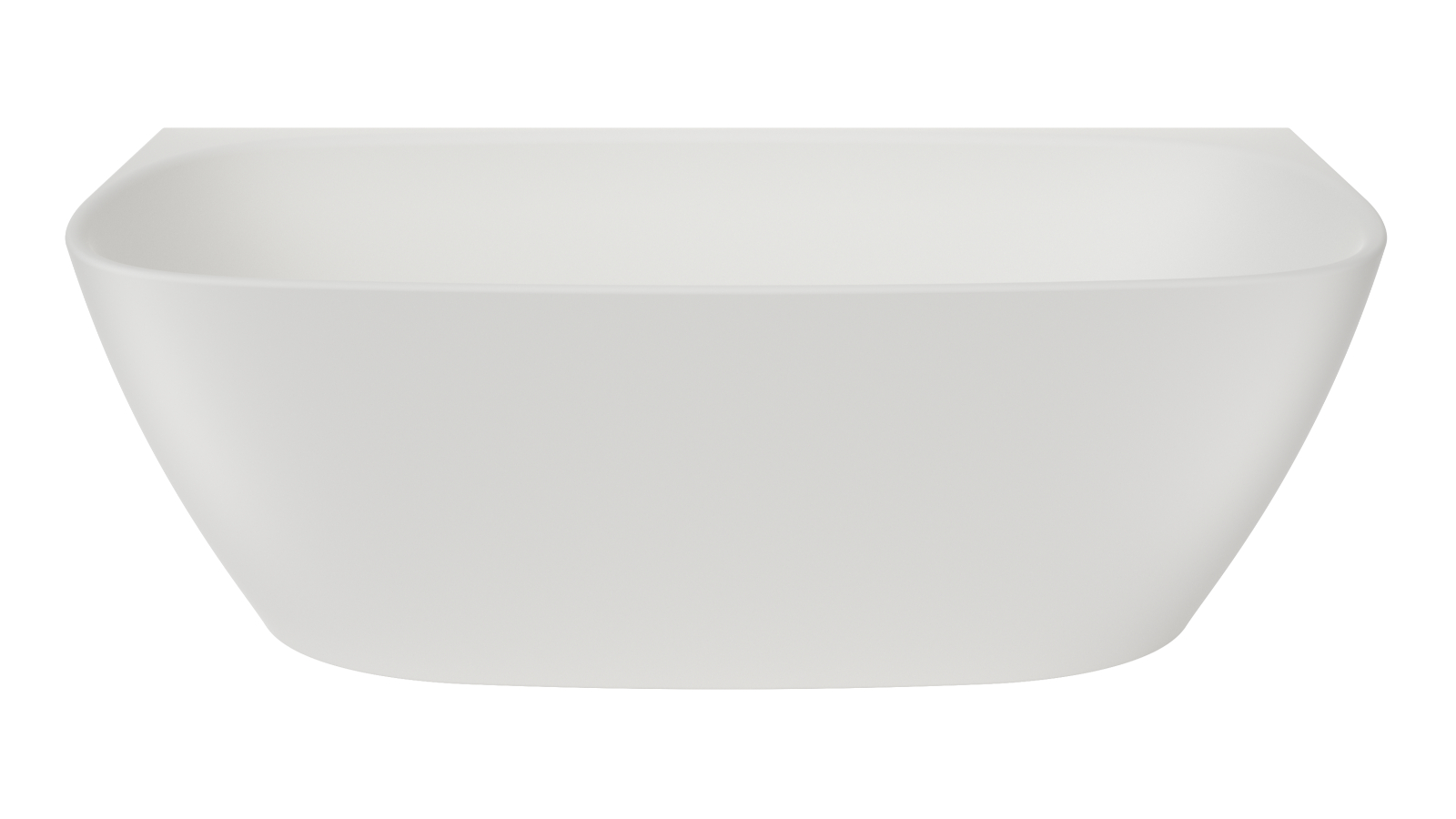 Caroma Contura II 1500 Back To Wall Freestanding Bath - Matte White