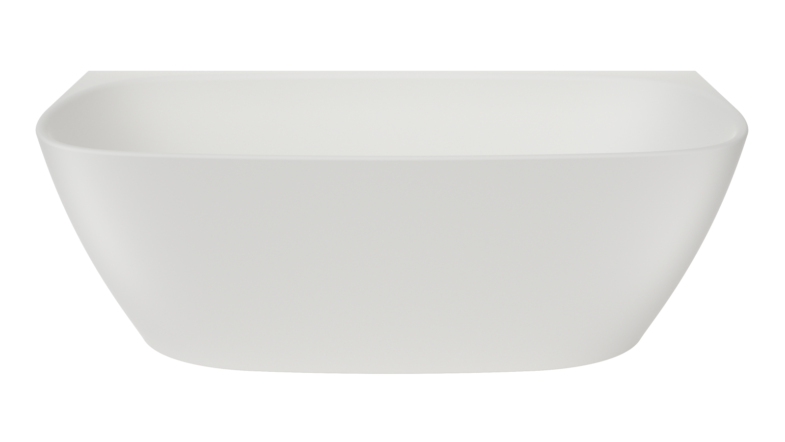 Caroma Contura II 1700 Back To Wall Freestanding Bath - Matte White