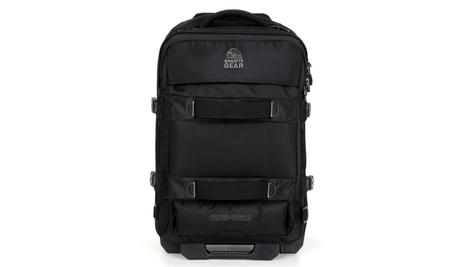 Granite Gear G2222 Wheeled Duffle with Backpack and Waist Strap Suitcase Tote - Black