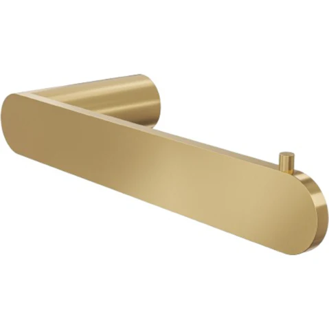 Linsol Circle Toilet Roll Holder - Brushed Brass