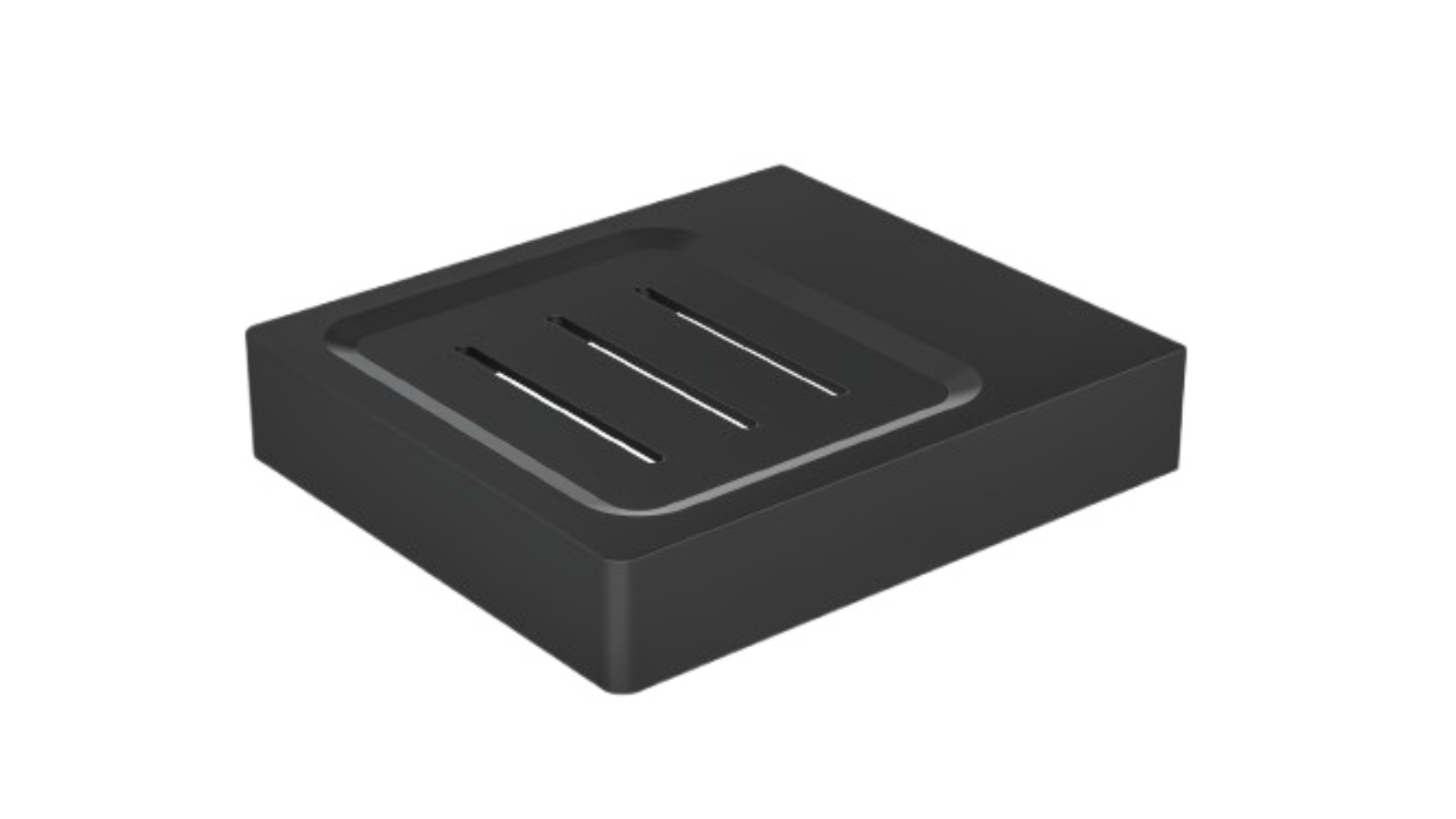 Linsol Circle Soap Dish - Matte Black