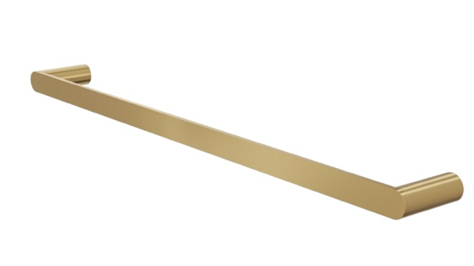 Linsol Circle 600mm Single Towel Rail - Brushed Brass