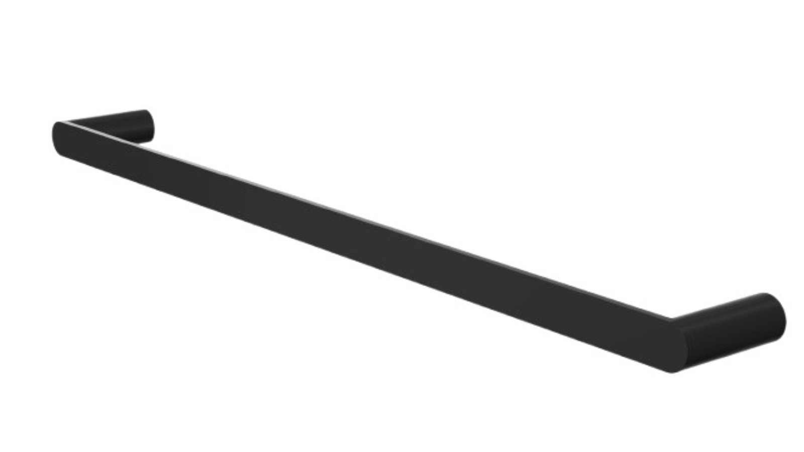 Linsol Circle 600mm Single Towel Rail - Matte Black