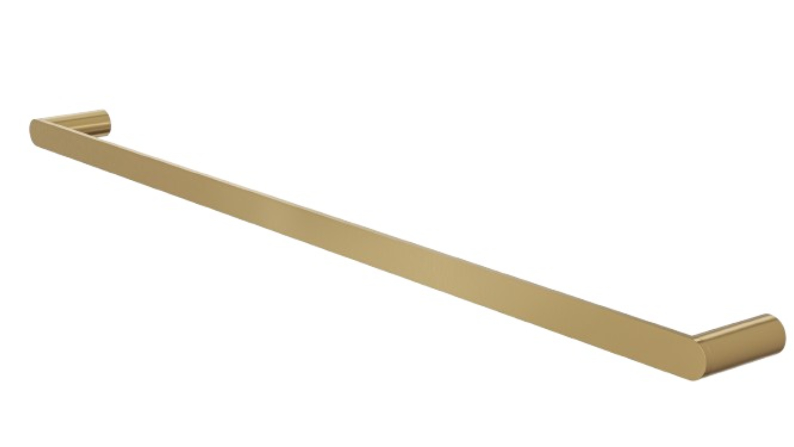 Linsol Circle 800mm Single Towel Rail - Brushed Brass
