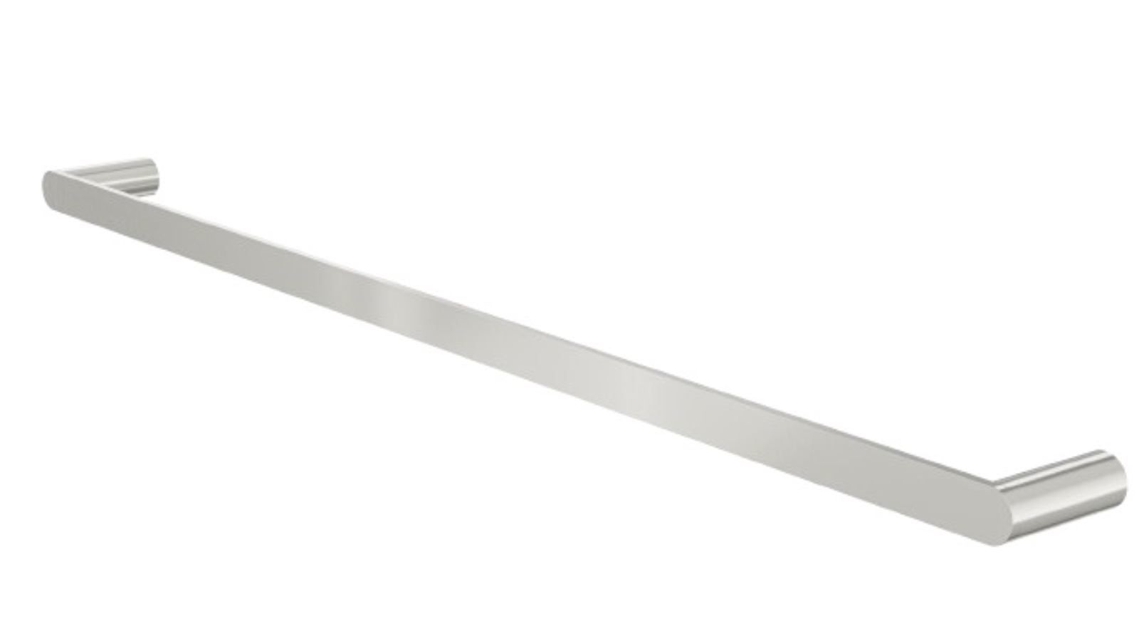 Linsol Circle 800mm Single Towel Rail - Brushed Nickel
