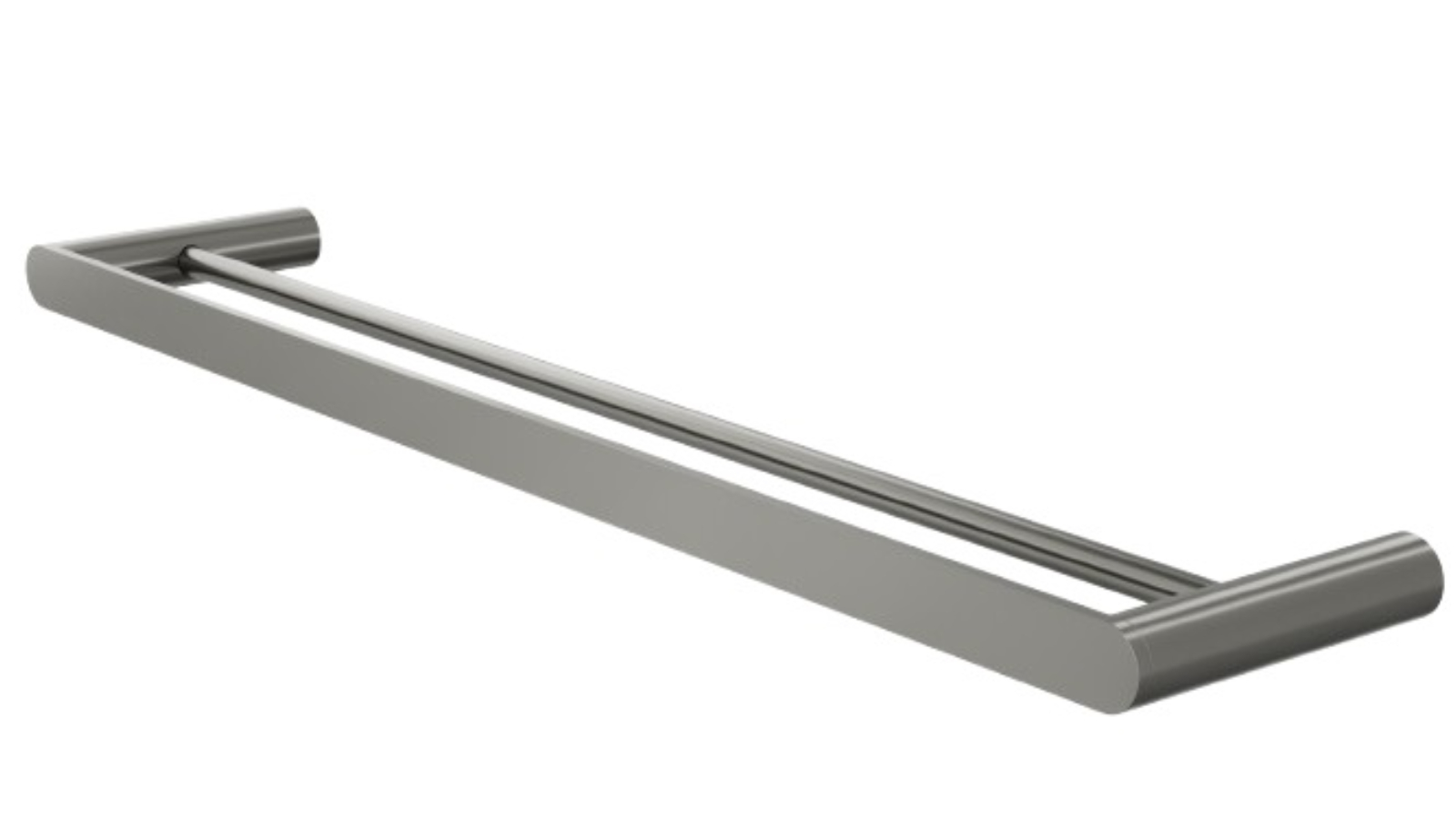 Linsol Circle 600mm Double Towel Rail - Gunmetal