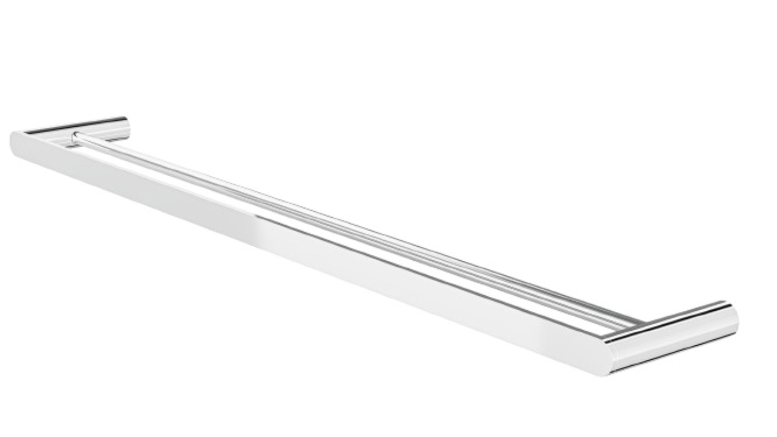 Linsol Circle 800mm Double Towel Rail - Chrome