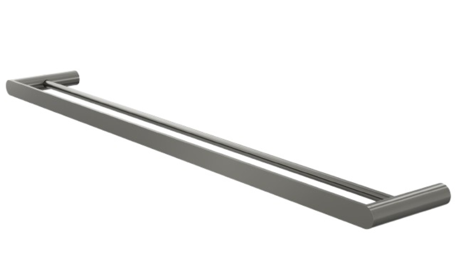 Linsol Circle 800mm Double Towel Rail - Gunmetal