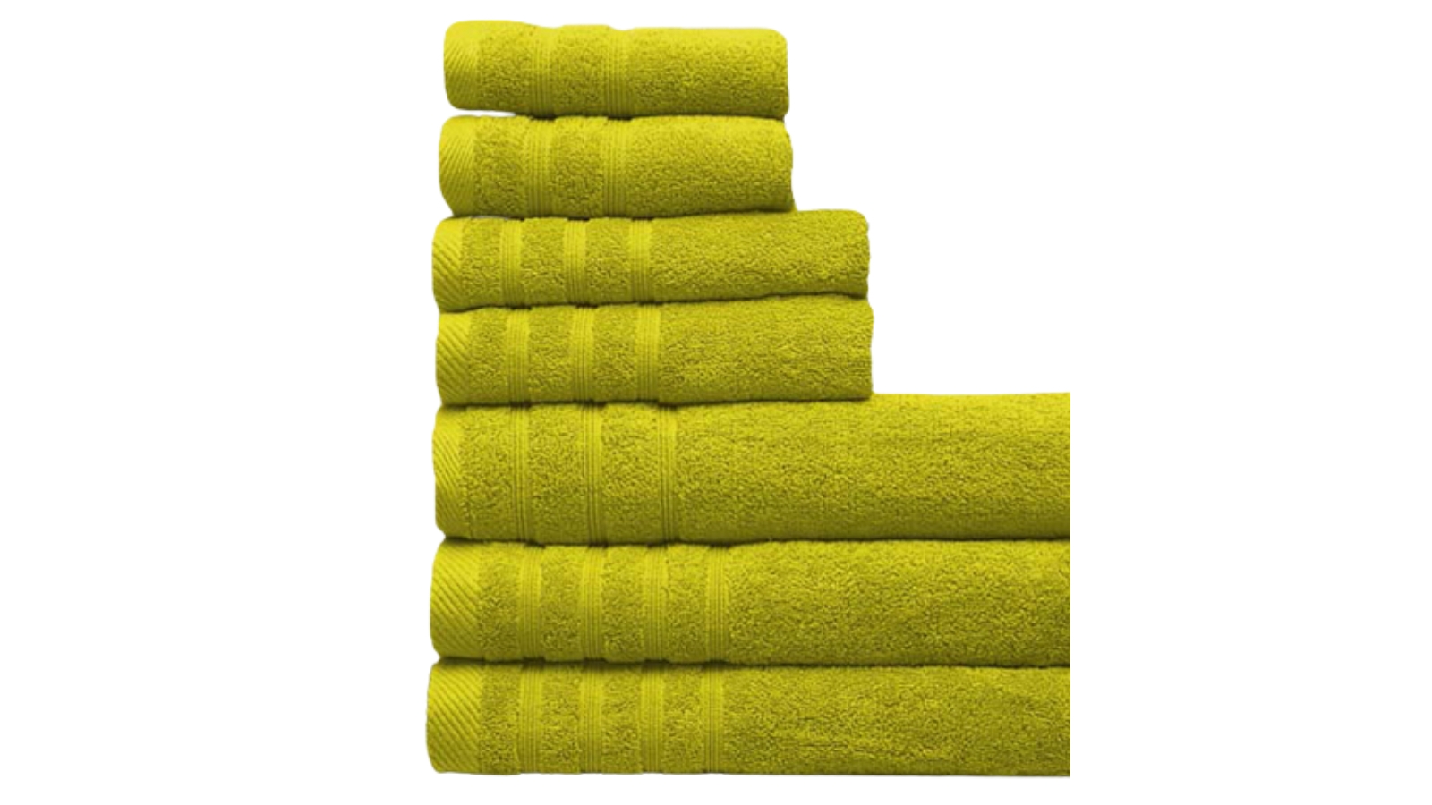 BNB 7 Piece Egyptian Cotton Towel Set Citrus Harvey Norman