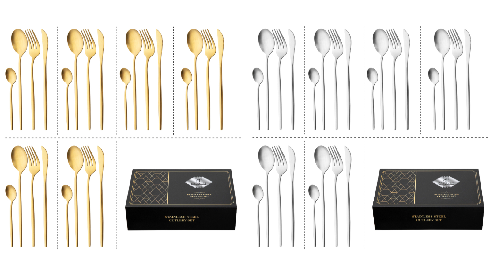 24 Piece Stainless Steel Cutlery Set