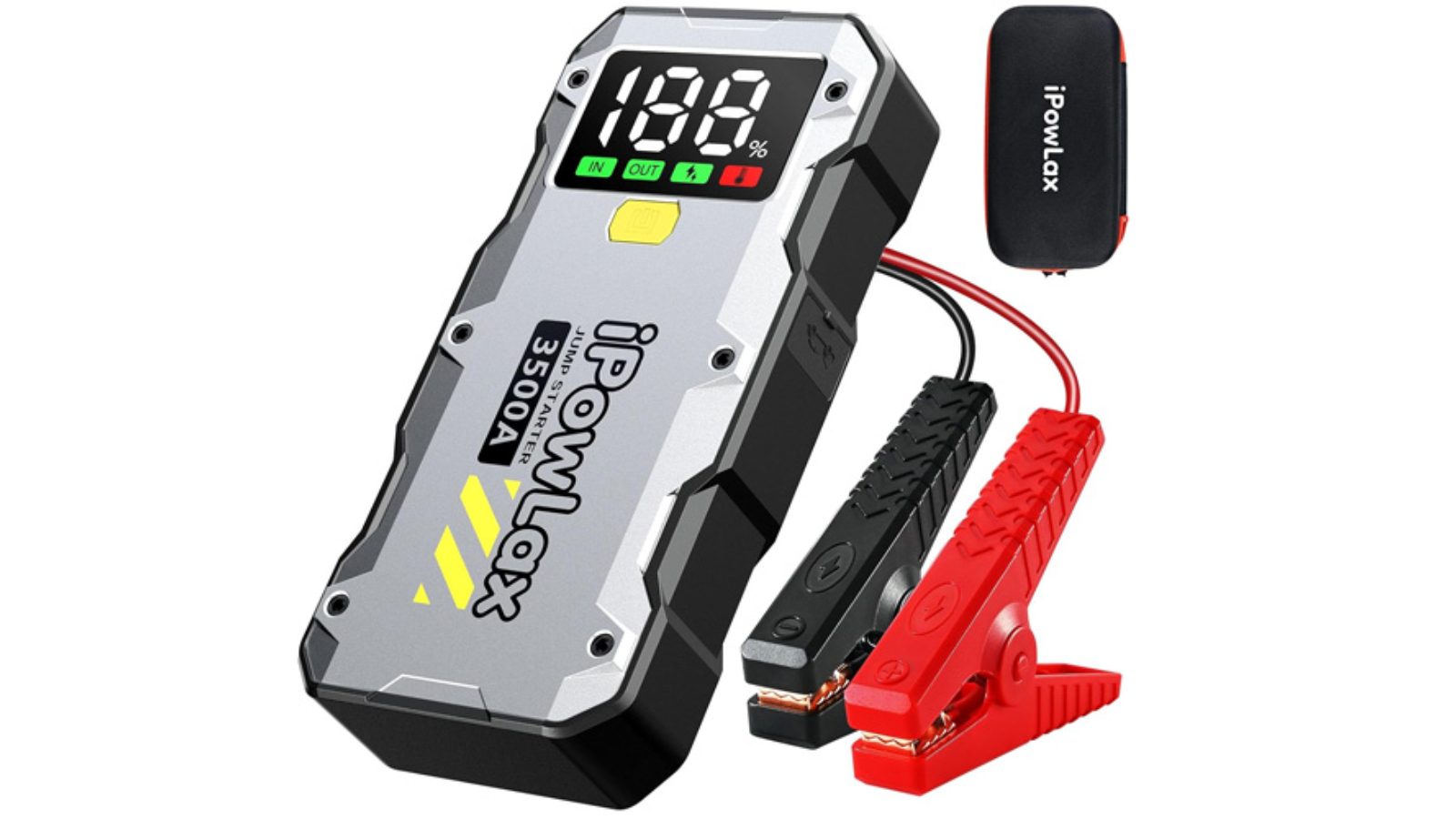 iPowLax 5-in-1 Jump Starter 3500A 12800mAh Power Bank