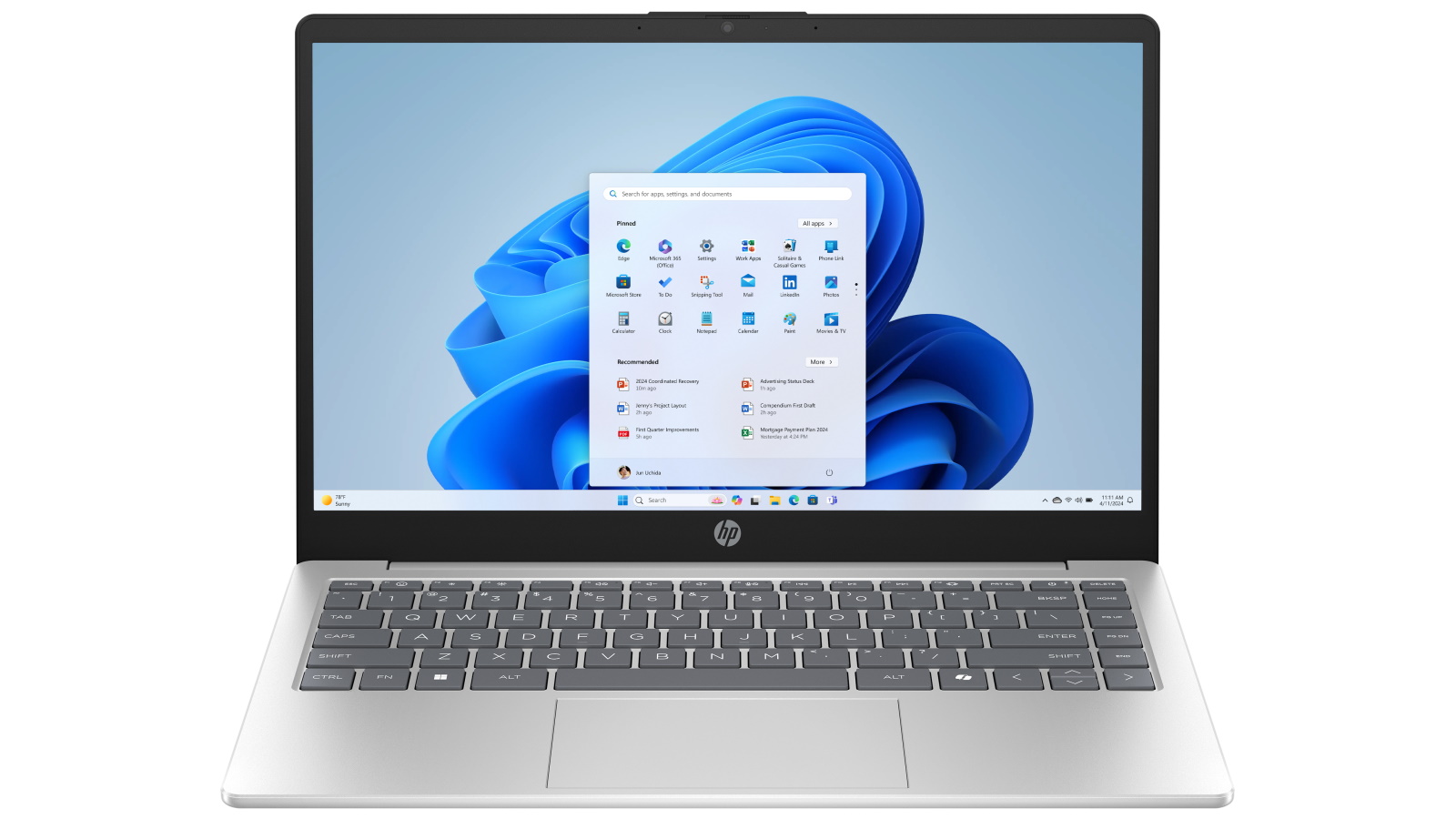 HP 14-inch Core Ultra 7-155H/24GB/512GB SSD Laptop - Natural SIlver