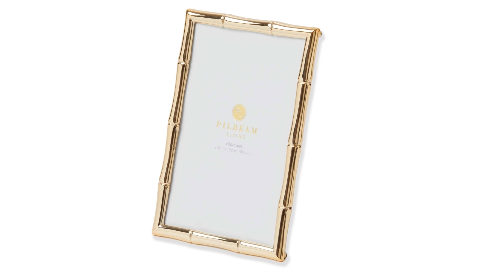 Pilbeam Living Gold Bambury 4 x 6inch Photo Frame