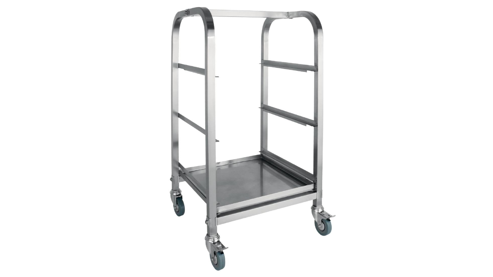 Vogue 3-Tier Glass Racking Trolley for 42.5cm Basket