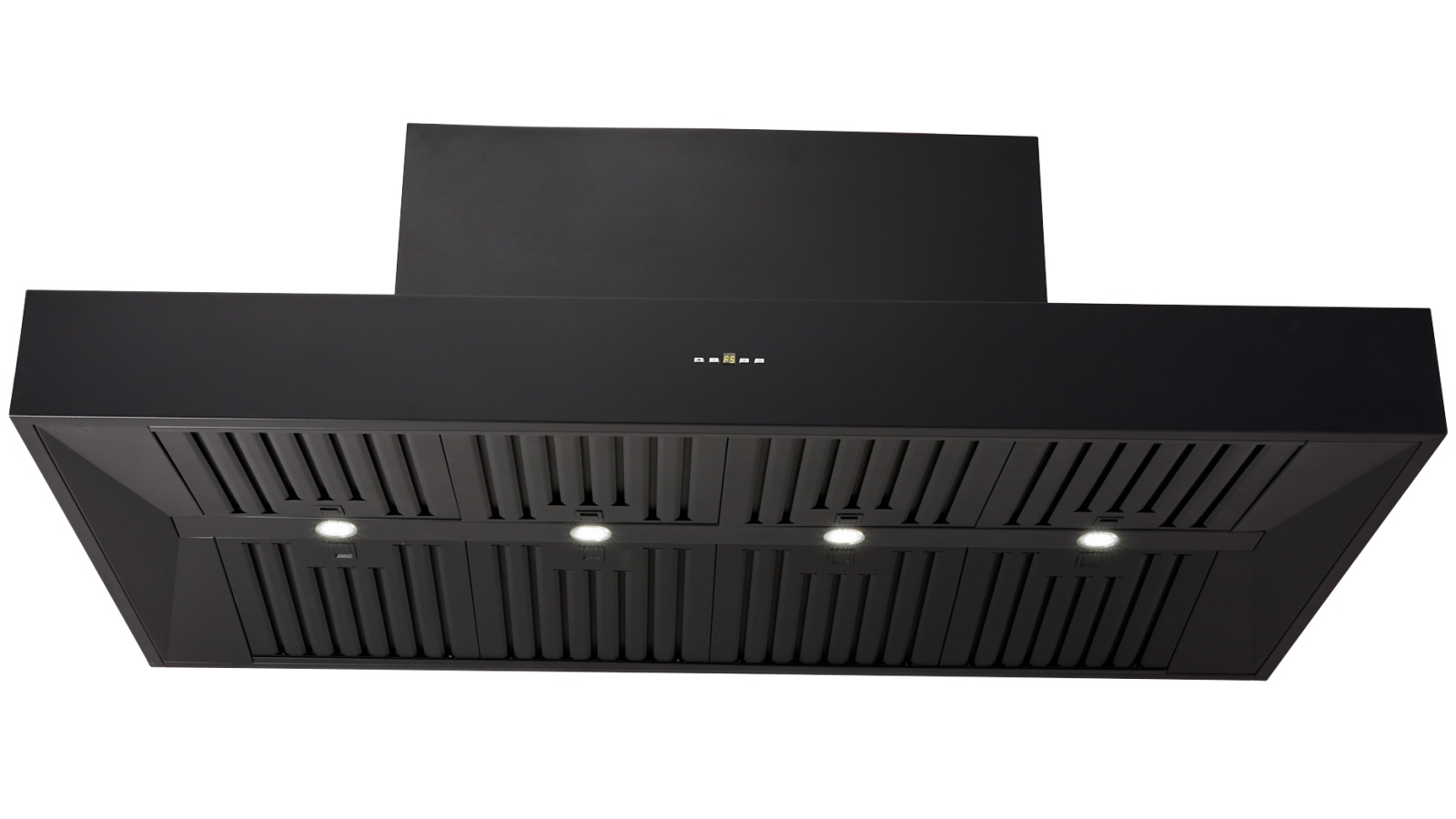 Schweigen 150cm Silent BBQ Alfresco Canopy Rangehood with Silent Inline Motor - Black Steel