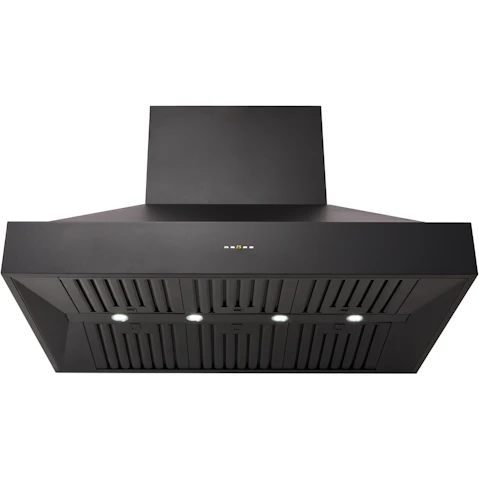 Schweigen 120cm Silent BBQ Alfresco Pyramid Rangehood with Isodrive SE.3200 Motor - Matte Black