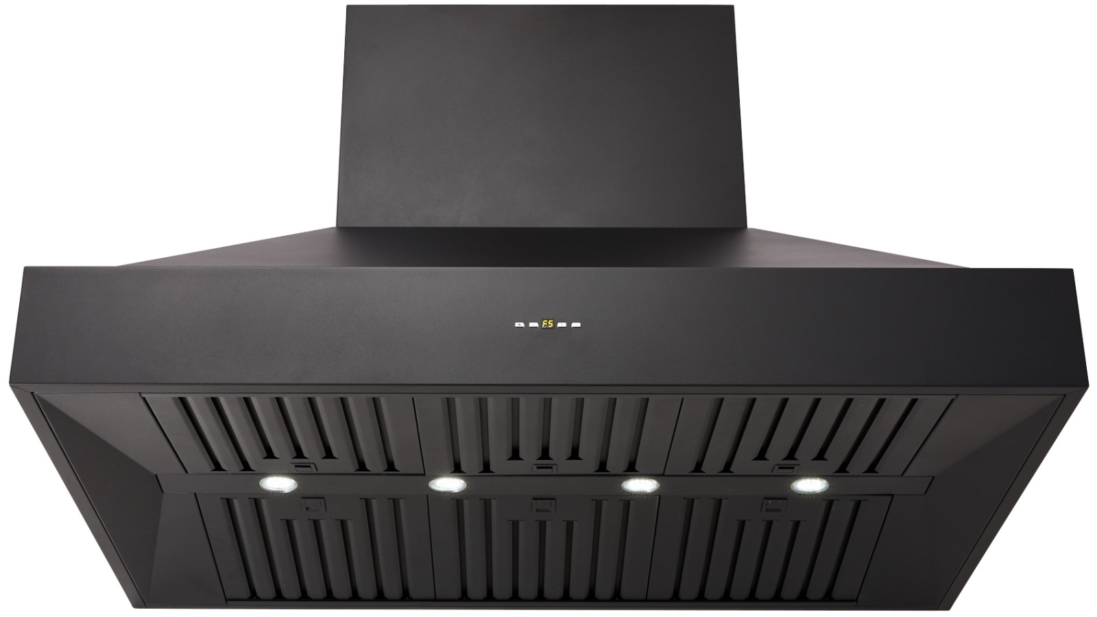 Schweigen 120cm Silent BBQ Alfresco Pyramid Rangehood with Isodrive SP2.3000 Twin Motor - Matte Black