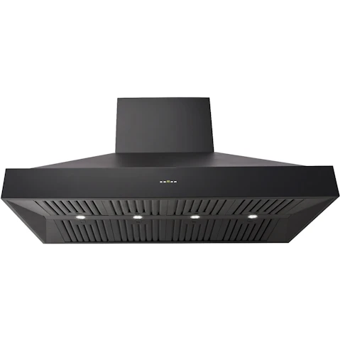 Schweigen 150cm BBQ Alfresco On-Board Pyramid Rangehood with Twin Motor - Matte Black