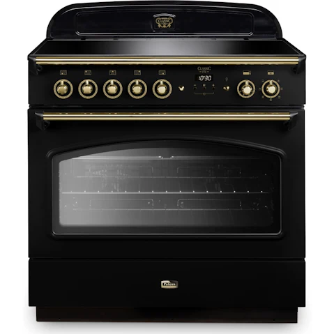 Falcon Classic FX 900mm Brass Fitting Freestanding Induction Cooker - Black