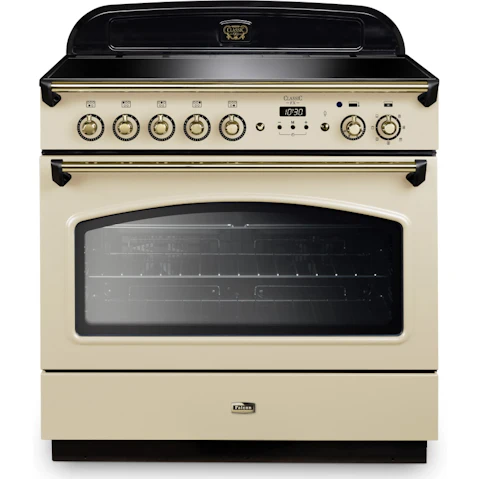 Falcon Classic FX 900mm Brass Fitting Freestanding Induction Cooker - Cream
