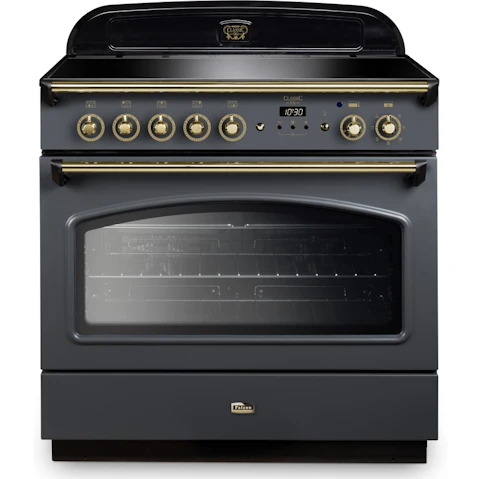Falcon Classic FX 900mm Brass Fitting Freestanding Induction Cooker - Slate
