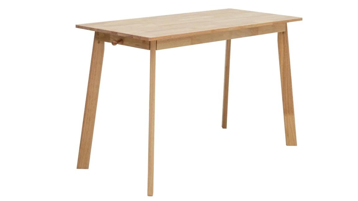 Design Square Oak Modern Office Desk 2-Drawer - 120cm