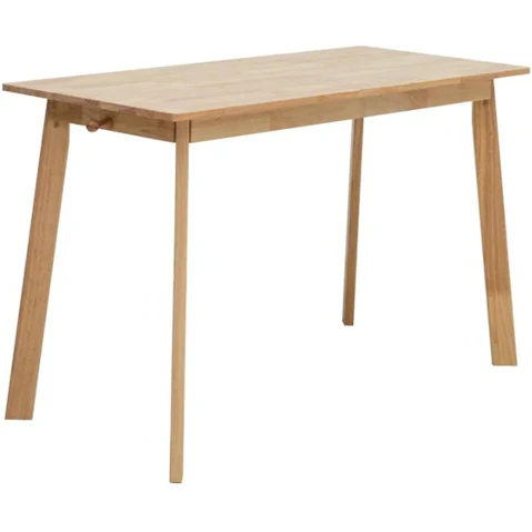 Design Square Oak Modern Office Desk 2-Drawer - 120cm