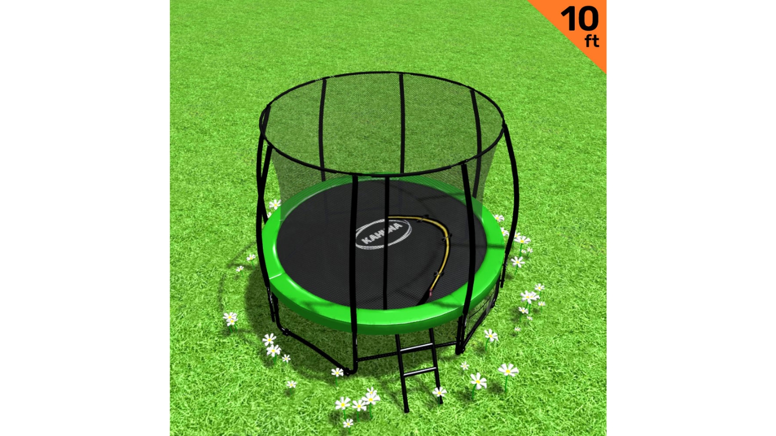 Kahuna 10ft Trampoline - Green