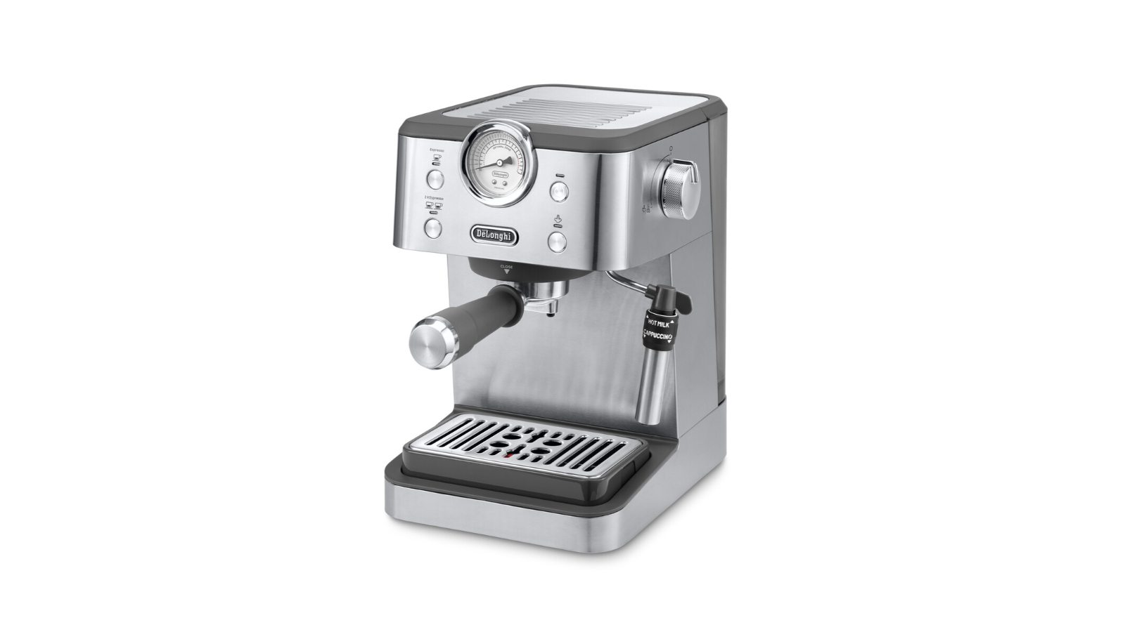 DeLonghi Classic Manual Coffee Machine - Silver