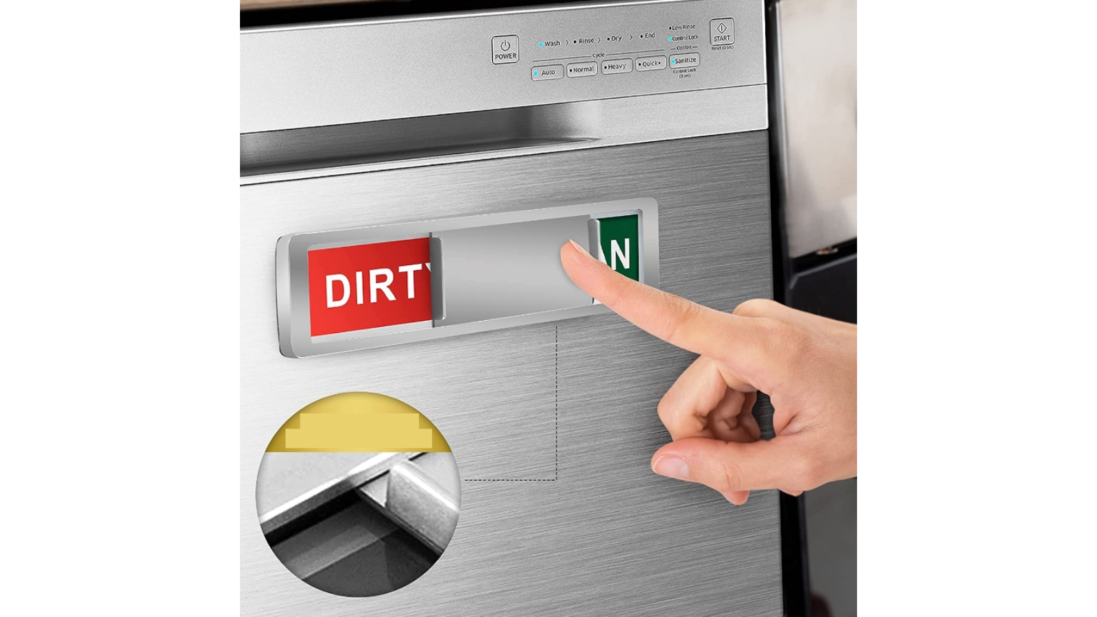 Clean Dirty Indicator Sign Dishwasher Black Harvey Norman