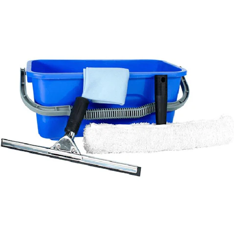 Cleanlink Bucket Cloth Squeegee Applicator Window Glass Cleaning Kit