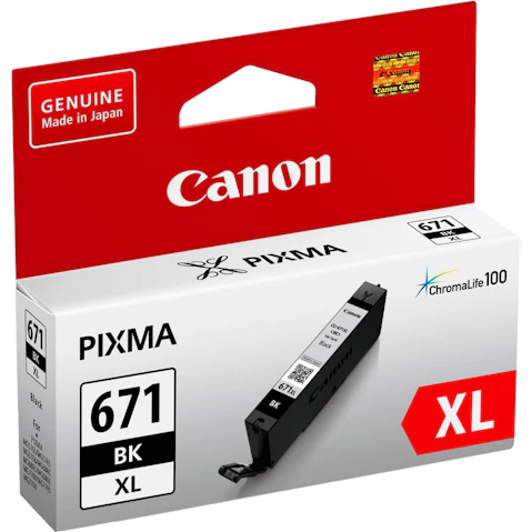 Canon CLI671XLBK Extra Large Ink Cartridge - Black