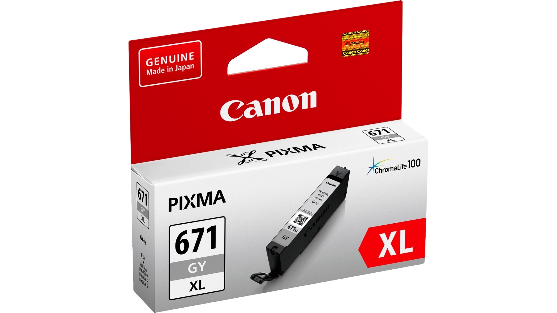 Canon CLI671XLGY Extra Large Ink Cartridge - Grey