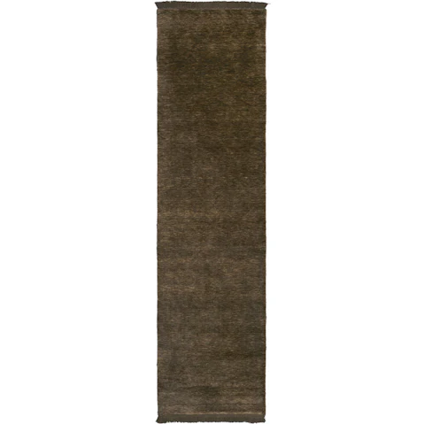 Conscious Loom Kinship Bear Brown Runner Rug