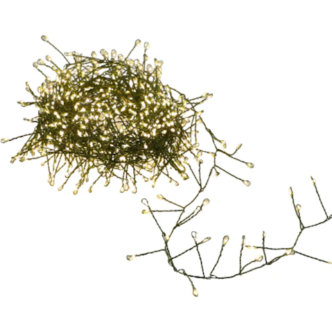 Lexi Lighting 640 Micro LED Cluster Light - Warm White and Dark Green Cable